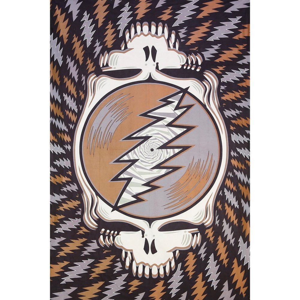 Grateful Dead Spin Your Face Earth Tapestry by Sunshine Joy
